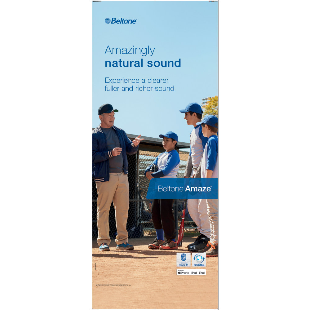 Roll up Banner stand – Amazingly Natural Sound