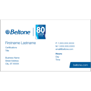 Business cards with variable hours of operation