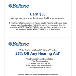 Referral Business card – 4 x 3.5